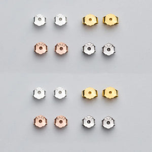 10pcs 925 Sterling Silver Earring Stopper Back for Women DIY Jewelry