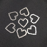 10pcs Stainless Steel Large Mosaic Love Hearts Charm for Jewelry Making