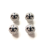 10pcs 10mm Fleur De Lis Ball Spacers for Bracelet Necklace Making