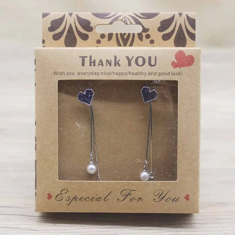 DIY Jewelry Display Box 10x10x2.5cm Party Favors Packaging Boxes