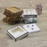 DIY Jewelry Display Box 10x10x2.5cm Party Favors Packaging Boxes