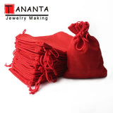 10pcs 10x14CM Drawstring Burlap Bag Jute Gift Bags Jewelry Packaging Wedding