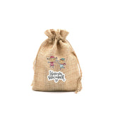 10pcs Burlap Gift Candy Bag Party Jewelry Packaging Merry Christmas Supplies