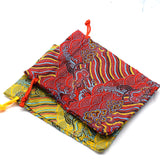 10x14cm Drawstring Pouch Jewelry Gift Bag Ethnic Style Wedding Christmas