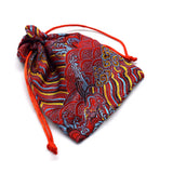 10x14cm Drawstring Pouch Jewelry Gift Bag Ethnic Style Wedding Christmas