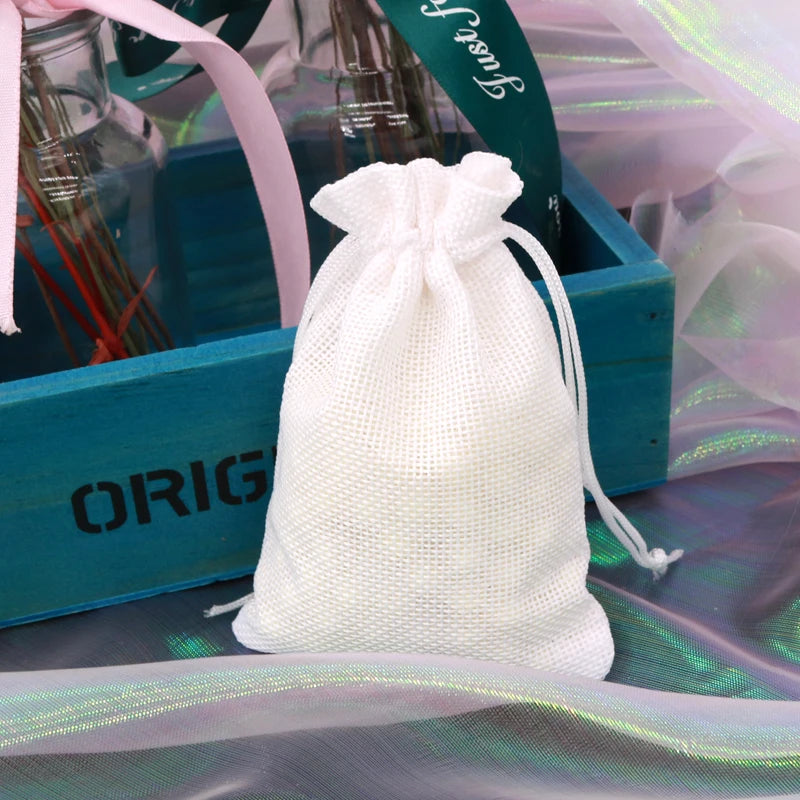 10pcs 10x14cm Jute Gift Packaging Bags