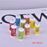 10pcs 10x20mm Potato Chips Resin Charms Pendant DIY Earring Keychain Jewelry Mak