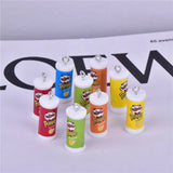 10pcs 10x20mm Potato Chips Resin Charms Pendant DIY Earring Keychain Jewelry Mak