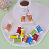 10pcs 10x20mm Potato Chips Resin Charms Pendant DIY Earring Keychain Jewelry Mak