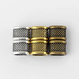 10pcs 10x6mm Licorice Dots Sliders Spacer Leather Findings