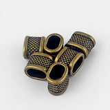 10pcs 10x6mm Licorice Dots Sliders Spacer Leather Findings
