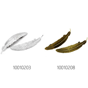 10pcs Feather Bezel Hairpin Barrette Bobby Pin