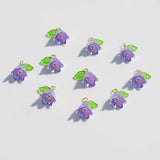 10pcs 11X14mm Acrylic Pearl Bell Beads Orchid Jewelry Craft