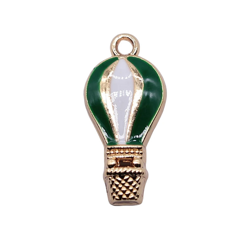 10pcs Hot Air Balloon Charms 11x24mm for DIY Jewelry Making