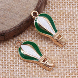 10pcs Hot Air Balloon Charms 11x24mm for DIY Jewelry Making