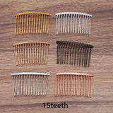 10pcs Metal Bridal Hair Combs Wedding Hair Accessories DIY