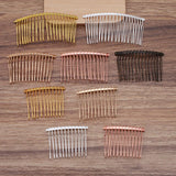 10pcs Metal Bridal Hair Combs Wedding Hair Accessories DIY