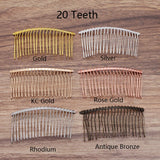 10pcs Metal Bridal Hair Combs Wedding Hair Accessories DIY