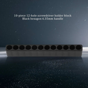 10pcs 12-Hole Bit Holder for 6.35mm Handle