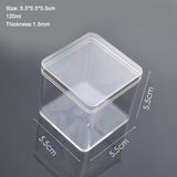 10pcs 120ml Plastic Containers with Lid Cap for Jewelry Beads Storage
