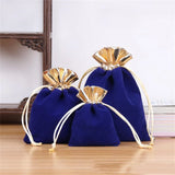 10pcs Velvet Pouches Drawstring Cloth Bags for Wedding Gift Packing