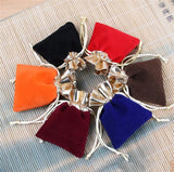 10pcs Velvet Pouches Drawstring Cloth Bags for Wedding Gift Packing