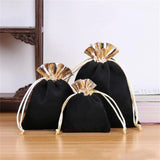 10pcs Velvet Pouches Drawstring Cloth Bags for Wedding Gift Packing
