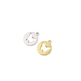 10pcs 12mm Stainless Steel Butterfly Charms Pendant - DIY Necklace Bracelets