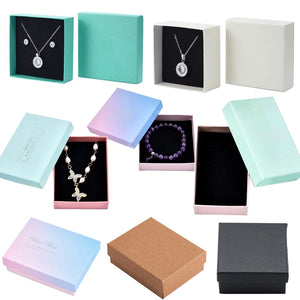 Square Paper Cardboard Bracelet Boxes for Jewelry 9x7x3cm