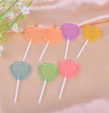 Bling Glitter Heart Lollipop Resin Charms Earring Keychain Jewelry Making