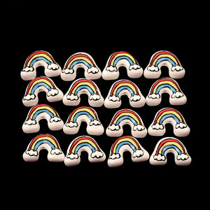 10pcs 12x18mm Rainbow Ceramic Porcelain Spacer Beads Lot for DIY Crafts Bracelet