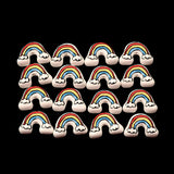 10pcs 12x18mm Rainbow Ceramic Porcelain Spacer Beads Lot for DIY Crafts Bracelet