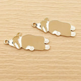 10pcs Enamel Dog Charm for Jewelry Making DIY Earring Pendant Bracelet Necklace