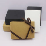 10pcs White/Leather/Black Candy Boxes 13.5x5x3.7cm & 12x12x4.5cm