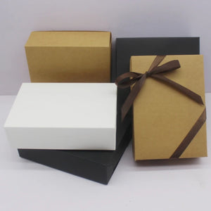 10pcs White/Leather/Black Candy Boxes 13.5x5x3.7cm & 12x12x4.5cm