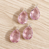 10pcs Water Drop Crystal Charms for DIY Jewelry Making
