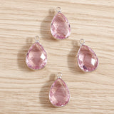 10pcs Water Drop Crystal Charms for DIY Jewelry Making