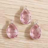 10pcs Water Drop Crystal Charms for DIY Jewelry Making