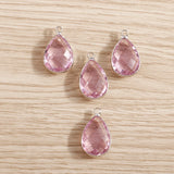 10pcs Water Drop Crystal Charms for DIY Jewelry Making