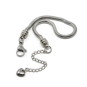 10pcs 145-200mm Snake Chains DIY Bracelets Component Finding with Lobster Clasp