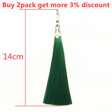 10pcs Polyester Silk Tassel for Earring Charm Making Pendant Diy Jewelry Crafts