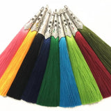 10pcs Polyester Silk Tassel for Earring Charm Making Pendant Diy Jewelry Crafts