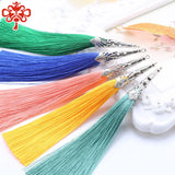 10pcs Polyester Silk Tassel for Earring Charm Making Pendant Diy Jewelry Crafts