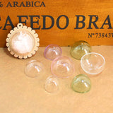 10pcs Glass Cover for Pendant Necklace Jewelry