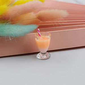 10pcs 3D Drink Bottle Ice Cream Resin Charms Pendants DIY Decoration