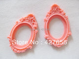 10pcs 15 Colors Oval Resin Charm Finding for 30x40mm Cabochon