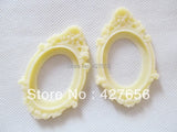 10pcs 15 Colors Oval Resin Charm Finding for 30x40mm Cabochon