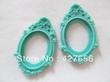 10pcs 15 Colors Oval Resin Charm Finding for 30x40mm Cabochon
