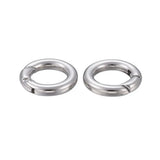 10pcs 15mm 17mm Stainless Steel Keyring Snap Clasps for DIY Jewelry Making