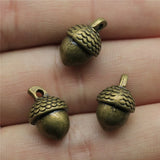 10pcs 3D Acorns Charm Pendants for Jewelry Making
